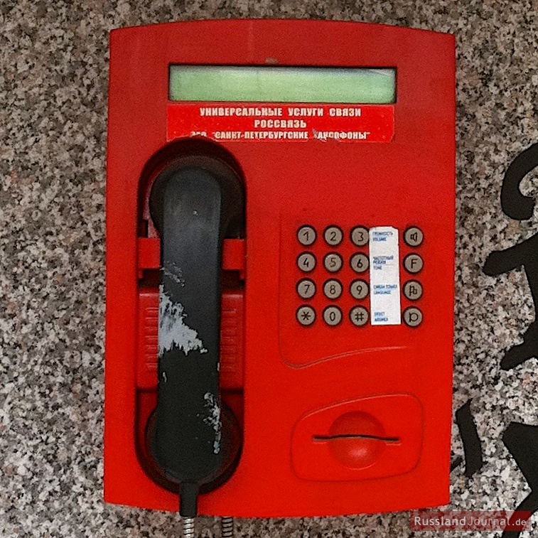 Phone box in Russia