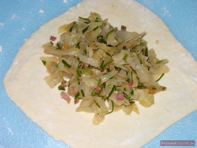 Pierogi filling: Cabbage with onion