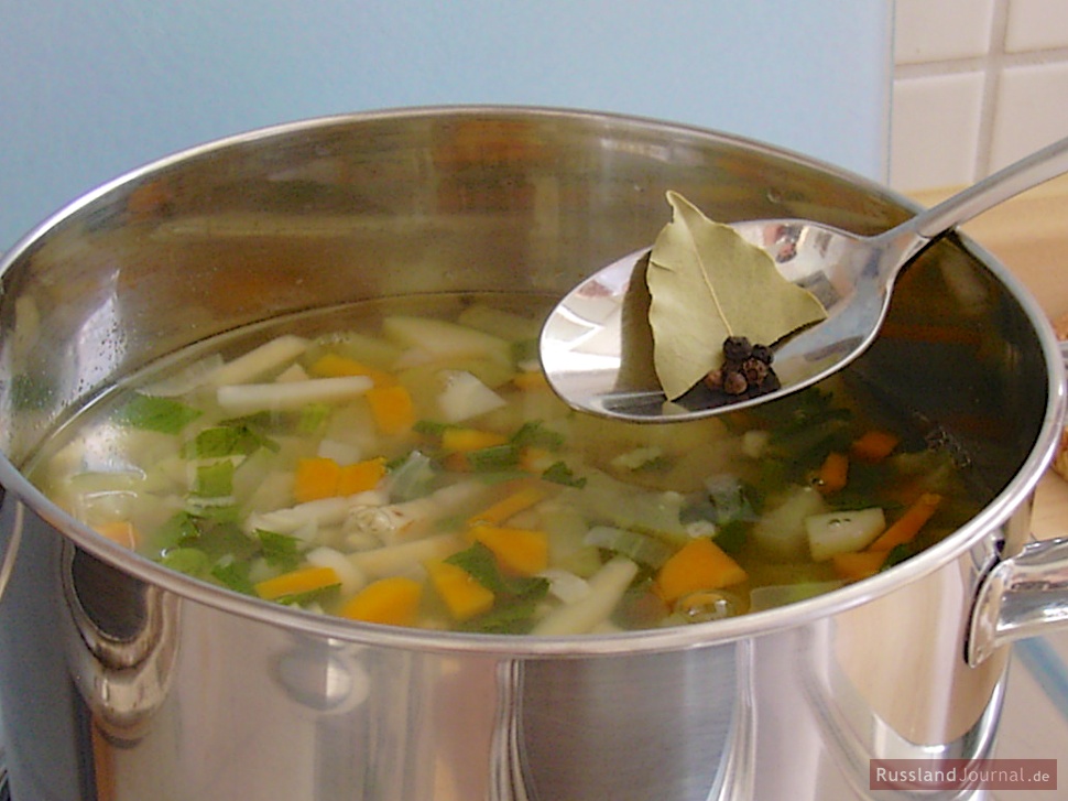 Add butter, mix well together and simmer for 3 minutes.