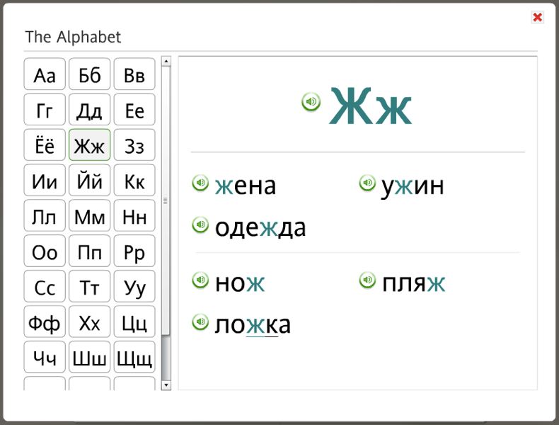 The Russian Alphabet