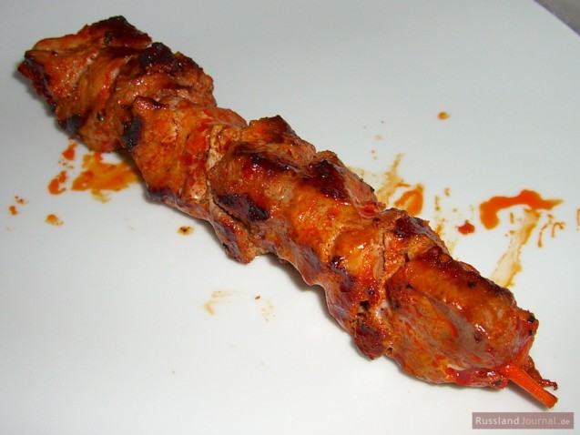 Pork Shashlik in Red Wine Pomegranate Marinade