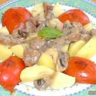 Tomatoes and Potatoes in Mushroom Sauce