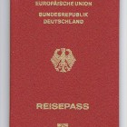Красный заграничный паспорт ФРГ