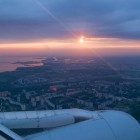 Anflug auf St. Petersburg