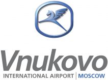 Logo des internationalen Flughafens Vnukovo in Moskau