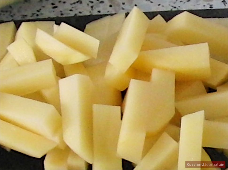 Bohnen-Borschtsch Kartoffel Stifte