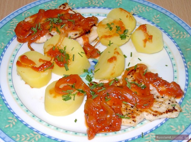 Fisch in Tomatensauce