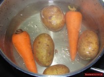 Kartoffel und Karotten