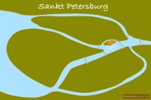 Peter-Paul-Festung: Lage in St. Petersburg