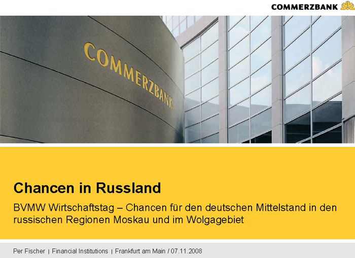 Commerzbank: Chancen in Russland