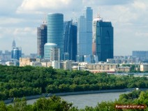 Hochhäuser im Moskauer Internationalen Businesszentrum Moscow-City
