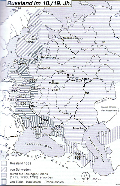 Kulturschock Russland 18./19. Jahrhundert