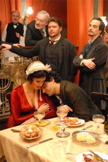 "La Bohème" mit Anna Netrebko und Rolando Villazón - Filmszene © MR-Film, Fotographen Hubert Mican und Petro Domenigg