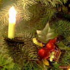 Weihnachtsbaum mit Kerze