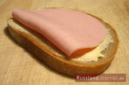 Butterbrot mit Wurst