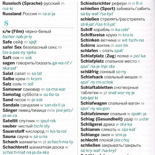 Auszug aus dem Deutsch-Russisch Wörterbuch. Russisch Reise-Sprachführer von Lonely Planet