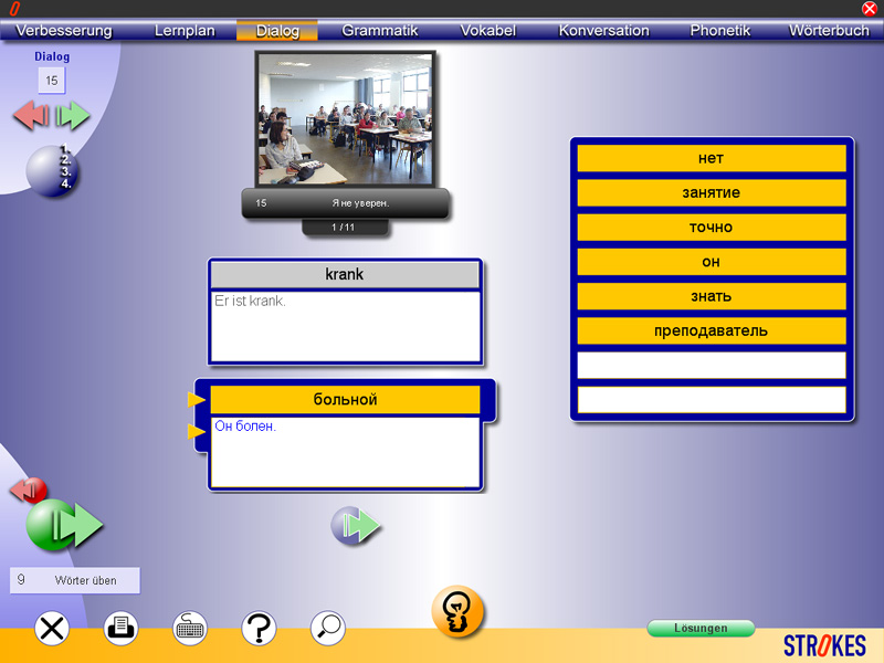 Dialogtrainer von Strokes Easy Learning Russisch