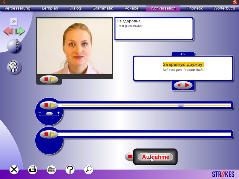 Konversationstrainer von Strokes Easy Learning Russisch