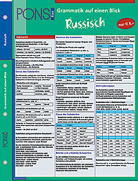 PONS Grammatik auf einen Blick Russisch