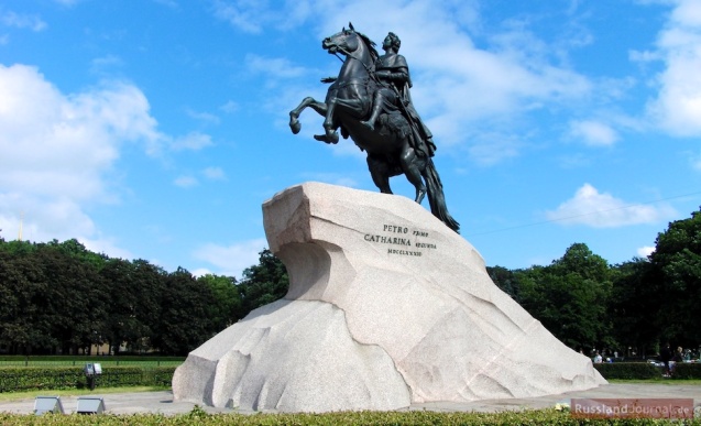 Denkmal für Peter den Großen in St. Petersburg