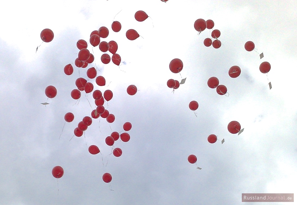 Ballons mit Karten