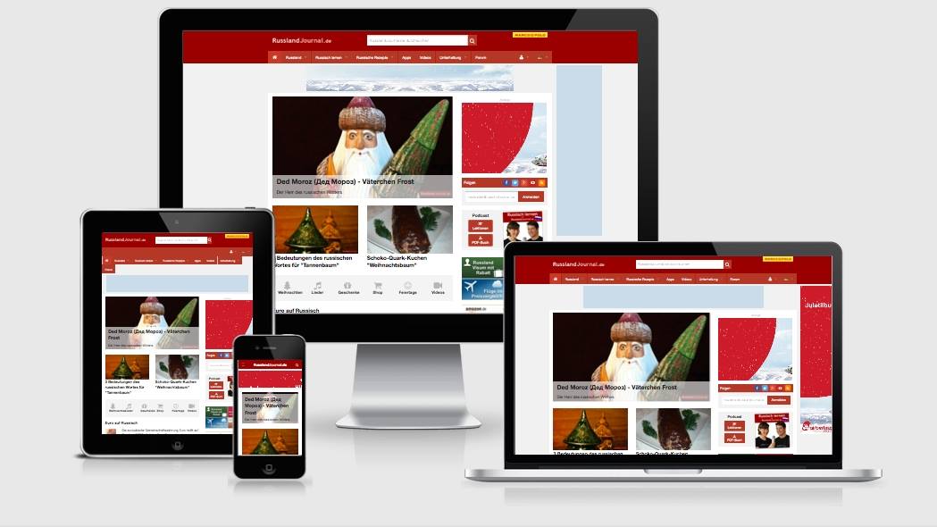 RusslandJournal.de auf Desktop, Laptop, Tablet und Smartphone