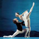 Szene aus dem Ballett Schwanensee, Prinz Siegfried und Schwanenprinzessin Odette