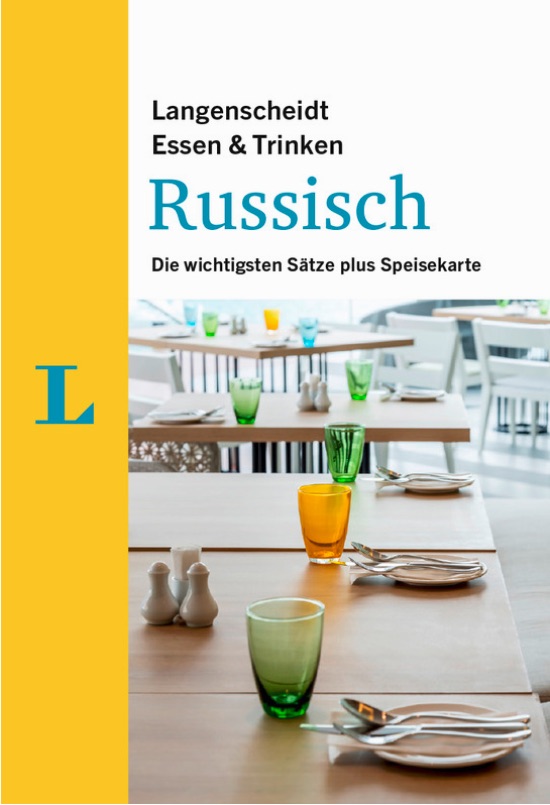 Titelblatt des E-Books "Essen & Trinken", Langenscheidt Sprachführer Russisch,