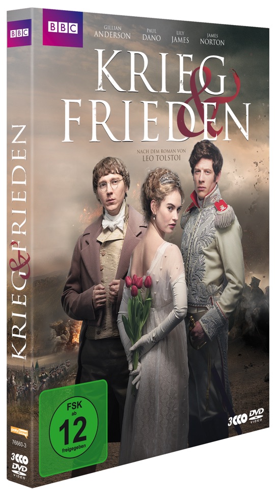 BBC TV Miniserie Krieg & Frieden DVD-Cover in 3D