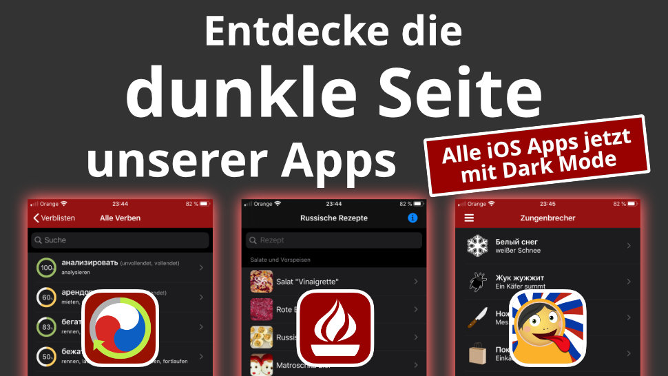 iOS Apps mit Dark Mode