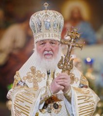 Patriarch von Russland festlich an Weihnachten