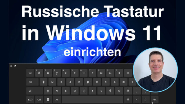 Russische Tastatur in Windows 11 einrichten